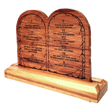 Wooden Ten Commandments with Stand Wooden Ten Commandments with Stand