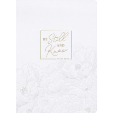 Be Still White Notebook Be Still White Notebook