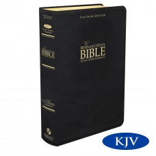 Platinum Remnant Study Bible KJV Large Print Black Leather Indexed