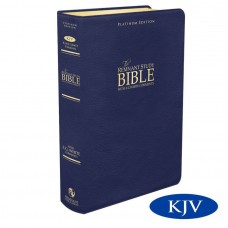 Platinum Remnant Study Bible KJV Large Print Blue Leather