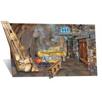 Small Prison Background and Overlays Felt Set